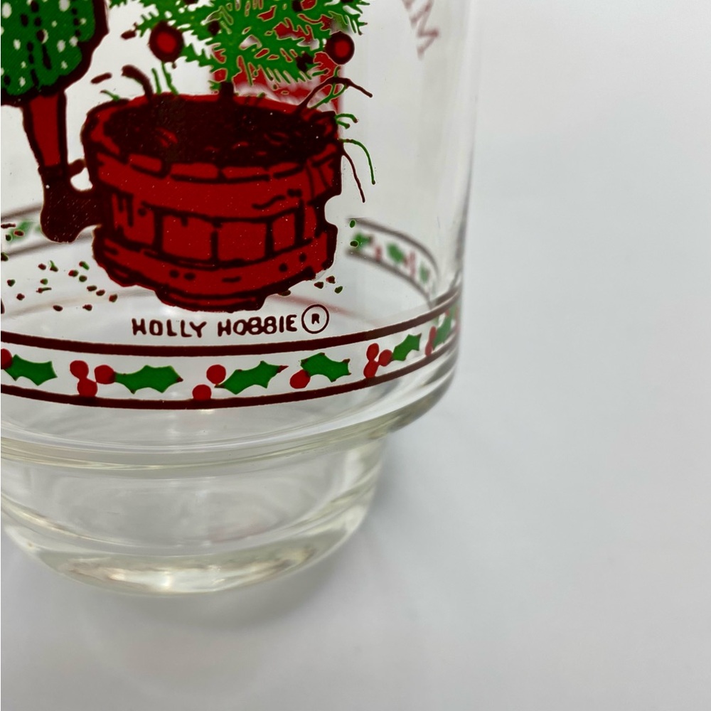 Holly Hobbie Coca-Cola Christmas Glasses Vintage - Picture 12 of 13